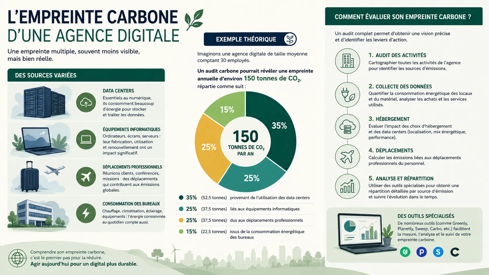 Comprendre l'empreinte carbone d'une agence digitale