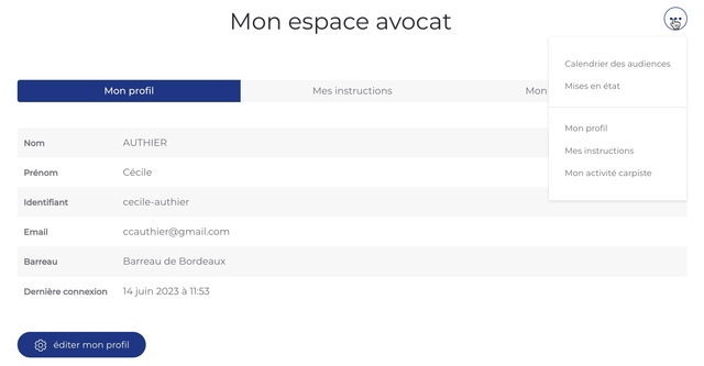 Espace avocat Carpa Sudouest